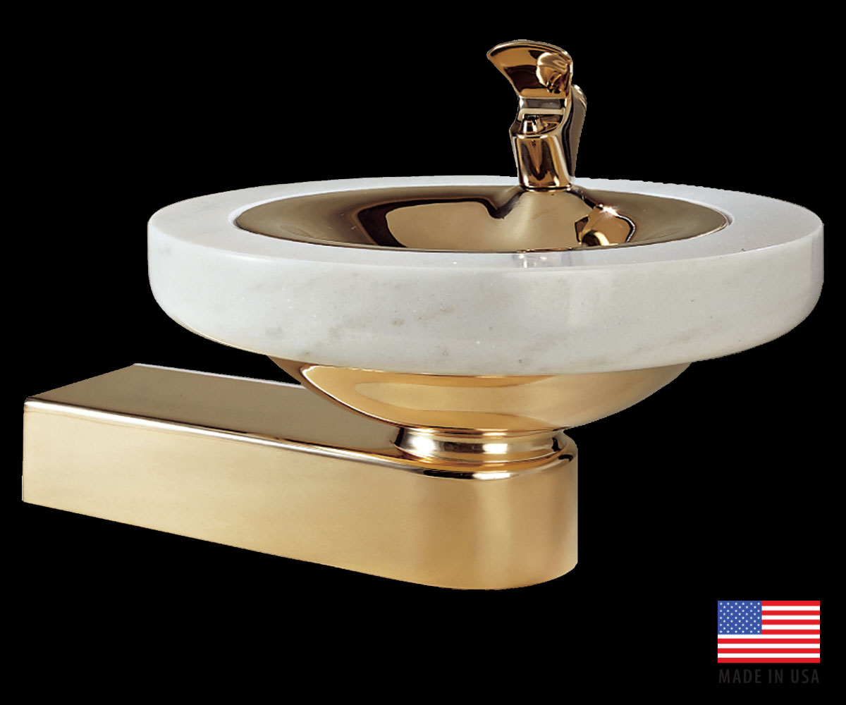 Filtrine Model 107-MA Bronze and Marble Drinking Fountain
