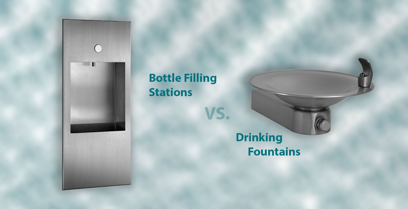 Installation Of A Water Bottle Filling Station Vs A Drinking Fountain Filtrine